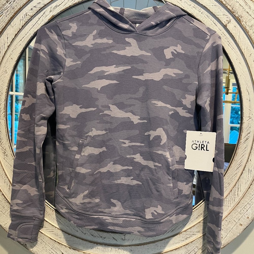 Athleta Girl Break the Curve Hem Printed Hoodie